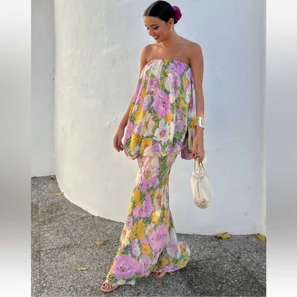 Zara Floral Print Dress ZW Collection Limited Edition - Picture 3 of 11